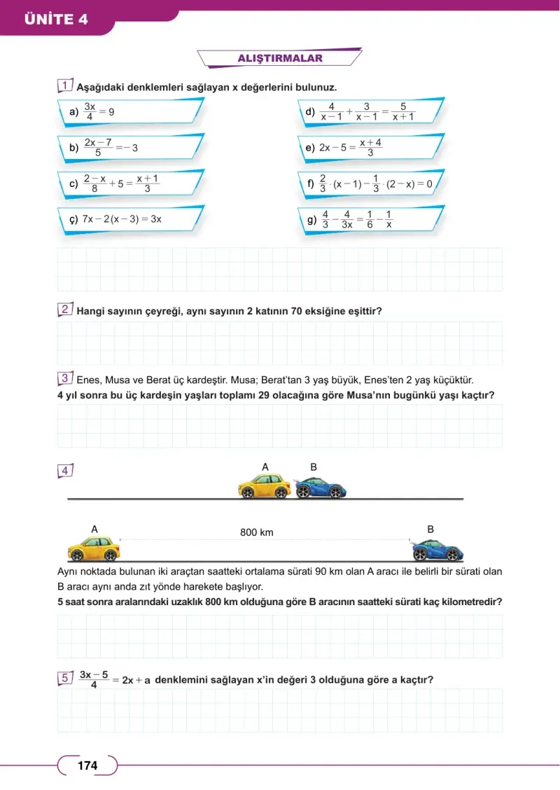 8. Sınıf Matematik Ders Kitabı Cevapları Meb Yayınları Sayfa 174