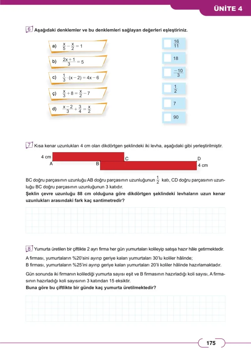 8. Sınıf Matematik Ders Kitabı Cevapları Meb Yayınları Sayfa 175