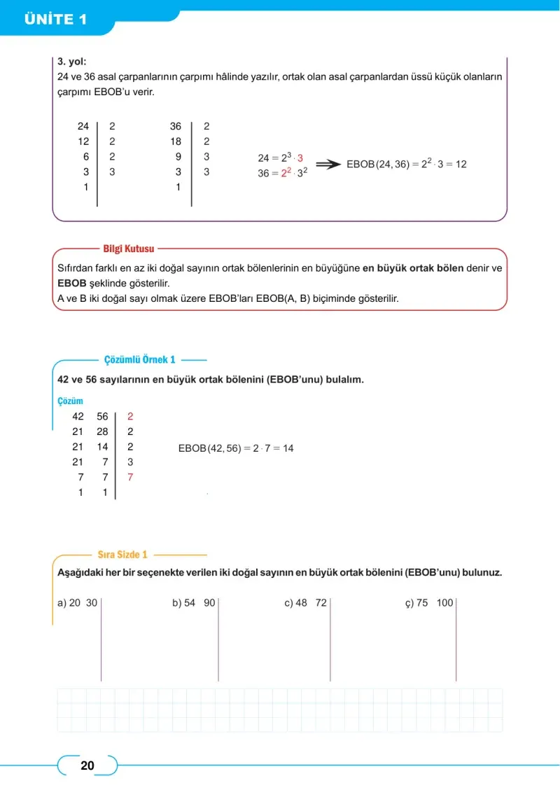 8. Sınıf Matematik Ders Kitabı Cevapları Meb Yayınları Sayfa 20