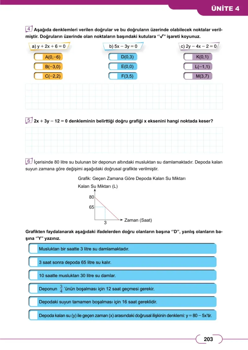 8. Sınıf Matematik Ders Kitabı Cevapları Meb Yayınları Sayfa 203
