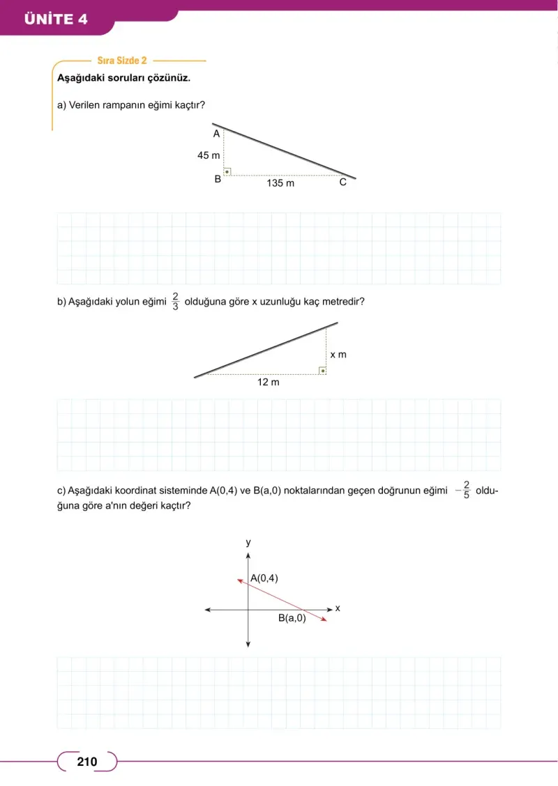 8. Sınıf Matematik Ders Kitabı Cevapları Meb Yayınları Sayfa 210