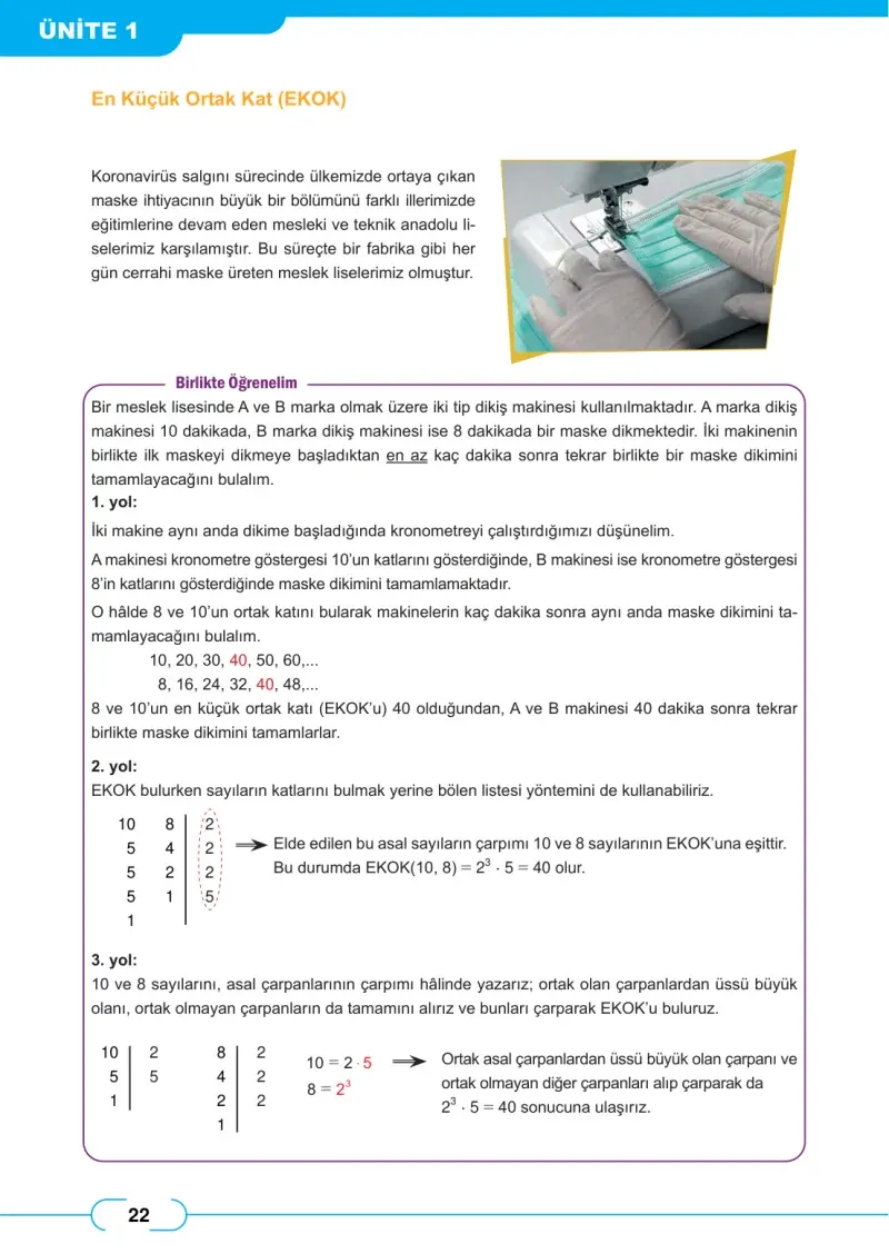 8. Sınıf Matematik Ders Kitabı Cevapları Meb Yayınları Sayfa 22