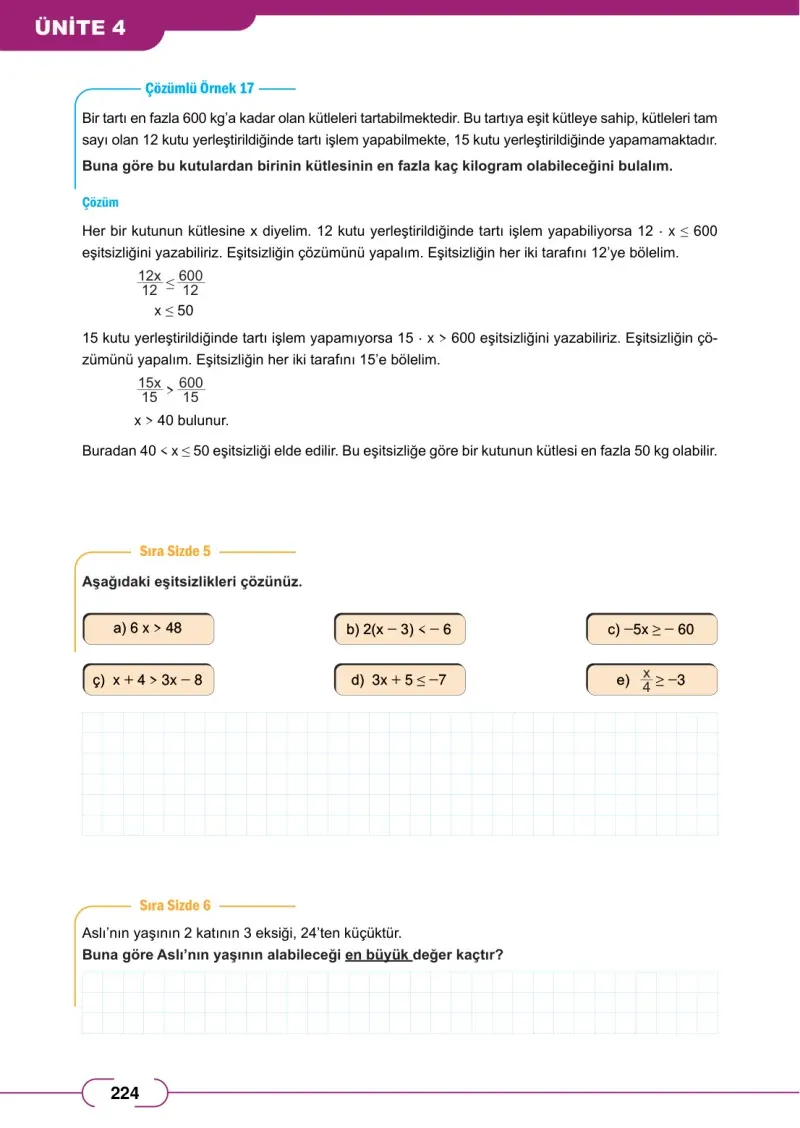 8. Sınıf Matematik Ders Kitabı Cevapları Meb Yayınları Sayfa 224