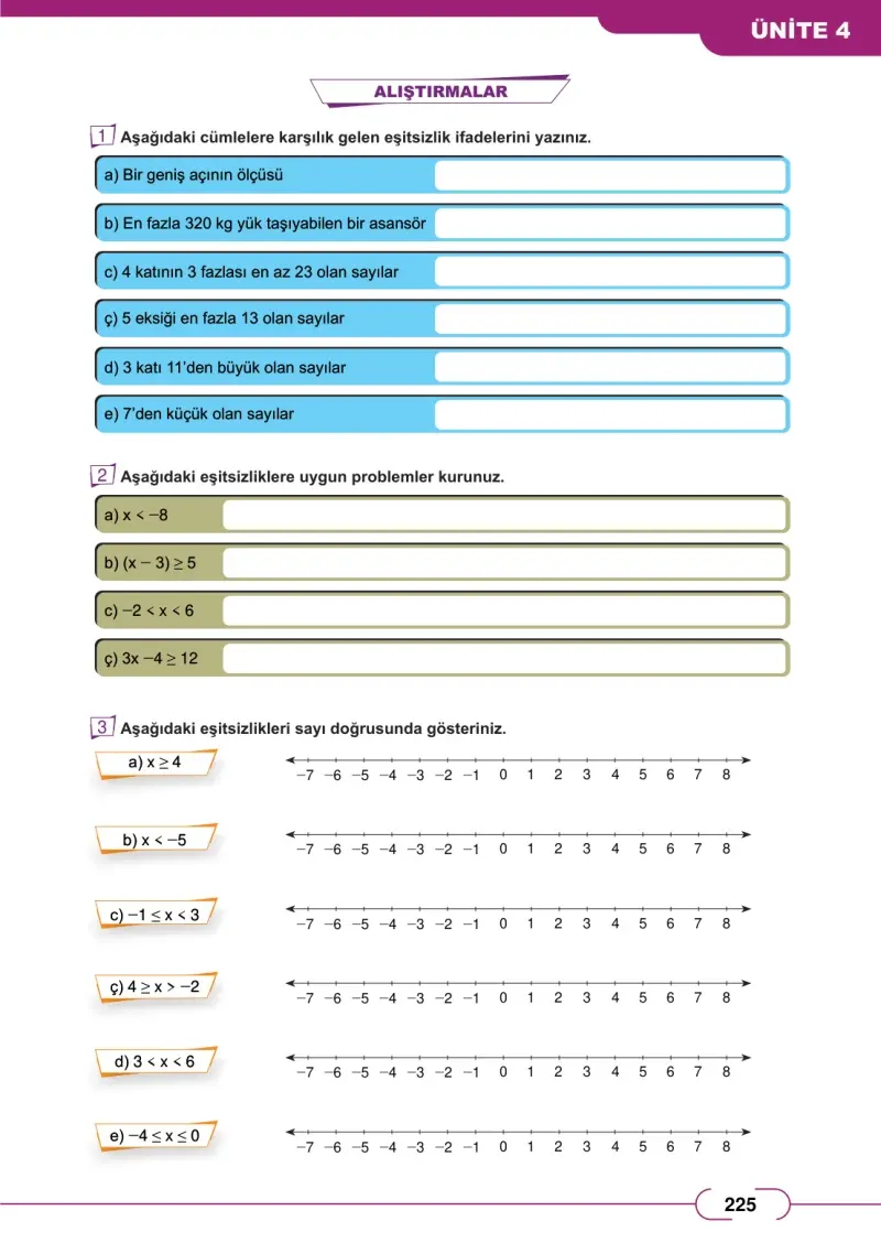 8. Sınıf Matematik Ders Kitabı Cevapları Meb Yayınları Sayfa 225