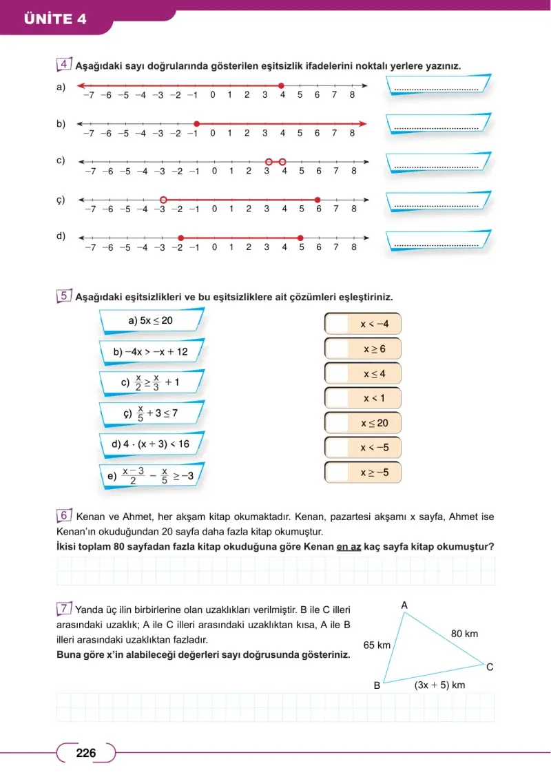 8. Sınıf Matematik Ders Kitabı Cevapları Meb Yayınları Sayfa 226