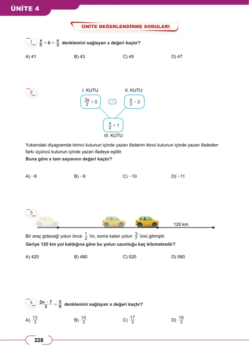 8. Sınıf Matematik Ders Kitabı Cevapları Meb Yayınları Sayfa 228