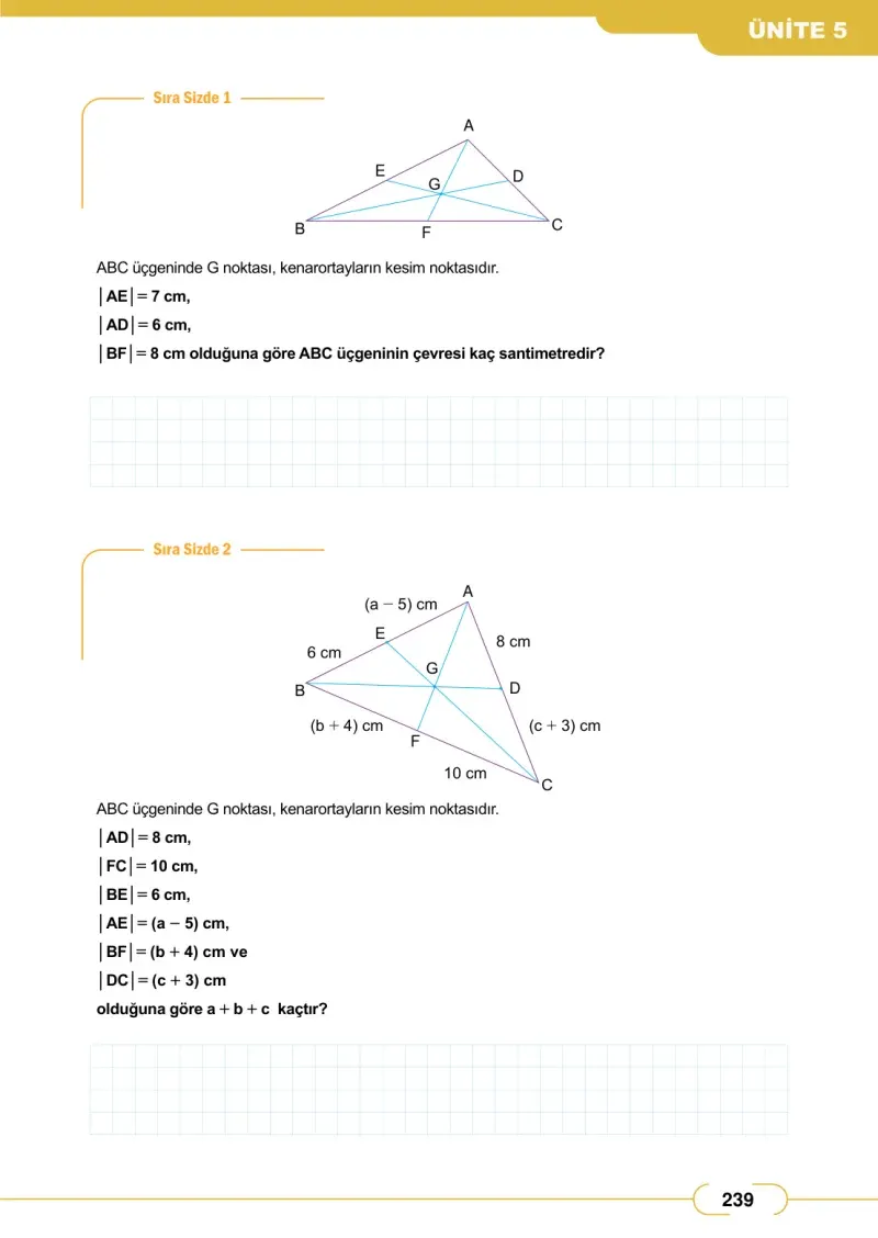 8. Sınıf Matematik Ders Kitabı Cevapları Meb Yayınları Sayfa 239