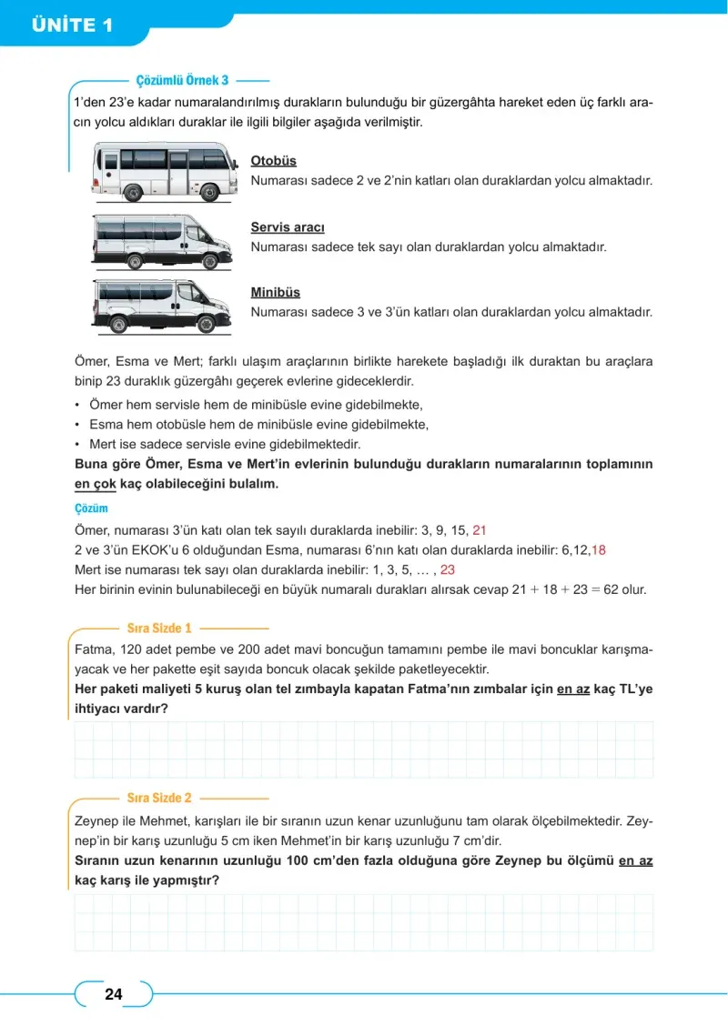 8. Sınıf Matematik Ders Kitabı Cevapları Meb Yayınları Sayfa 24