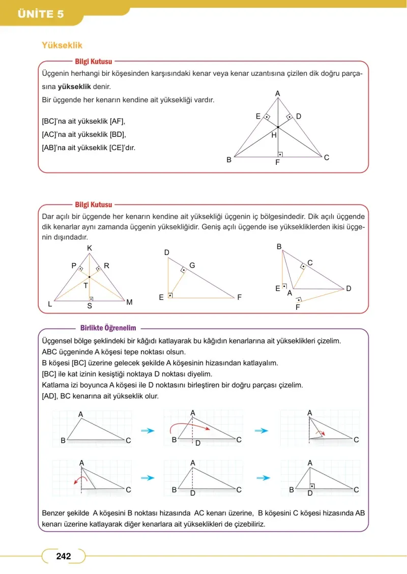 8. Sınıf Matematik Ders Kitabı Cevapları Meb Yayınları Sayfa 242