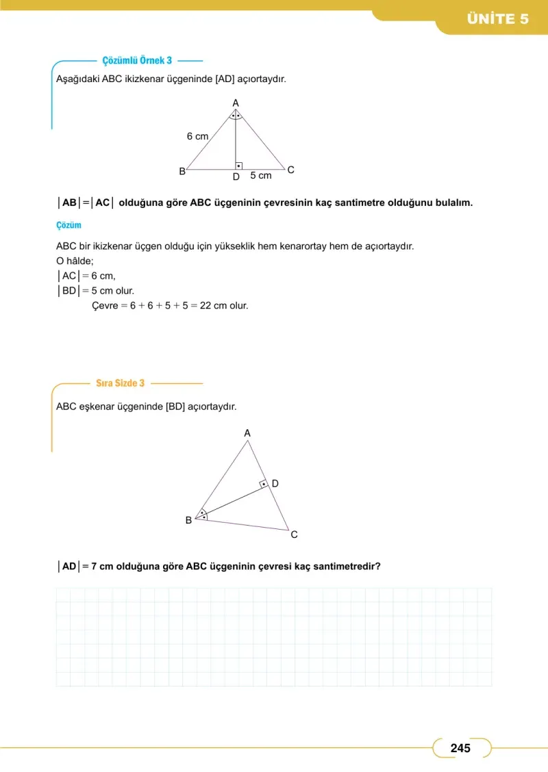 8. Sınıf Matematik Ders Kitabı Cevapları Meb Yayınları Sayfa 245