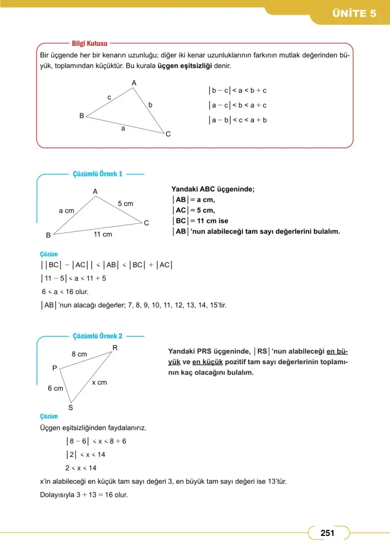 8. Sınıf Matematik Ders Kitabı Cevapları Meb Yayınları Sayfa 251