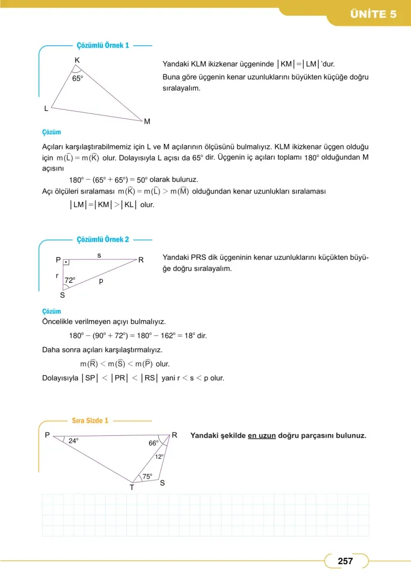 8. Sınıf Matematik Ders Kitabı Cevapları Meb Yayınları Sayfa 257
