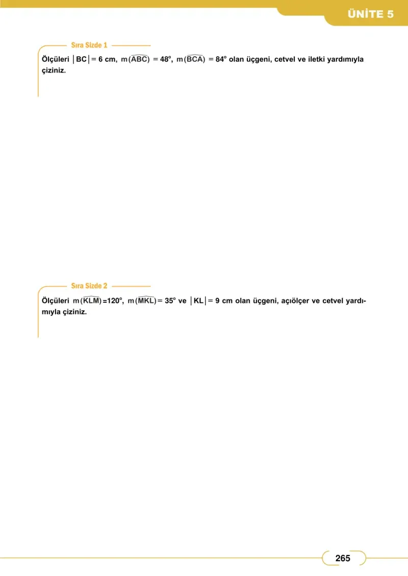 8. Sınıf Matematik Ders Kitabı Cevapları Meb Yayınları Sayfa 265