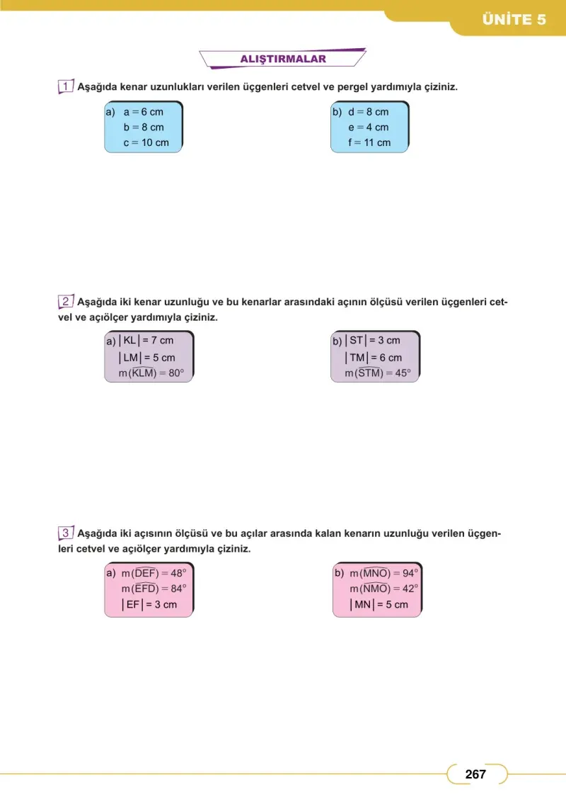 8. Sınıf Matematik Ders Kitabı Cevapları Meb Yayınları Sayfa 267