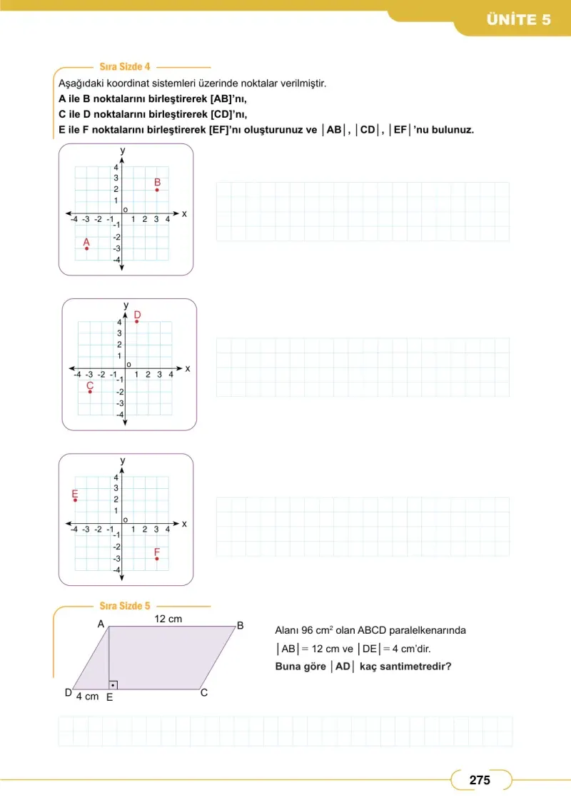 8. Sınıf Matematik Ders Kitabı Cevapları Meb Yayınları Sayfa 275