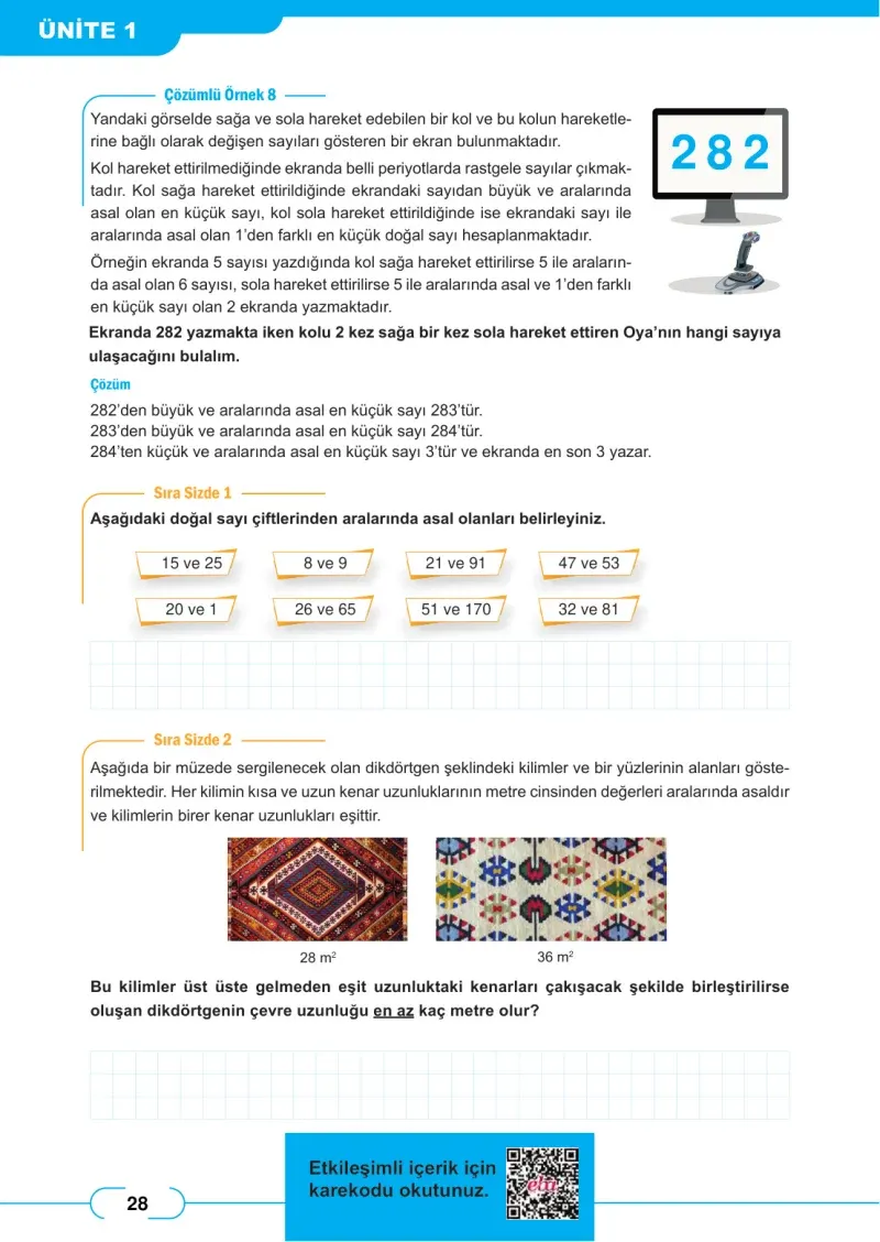 8. Sınıf Matematik Ders Kitabı Cevapları Meb Yayınları Sayfa 28