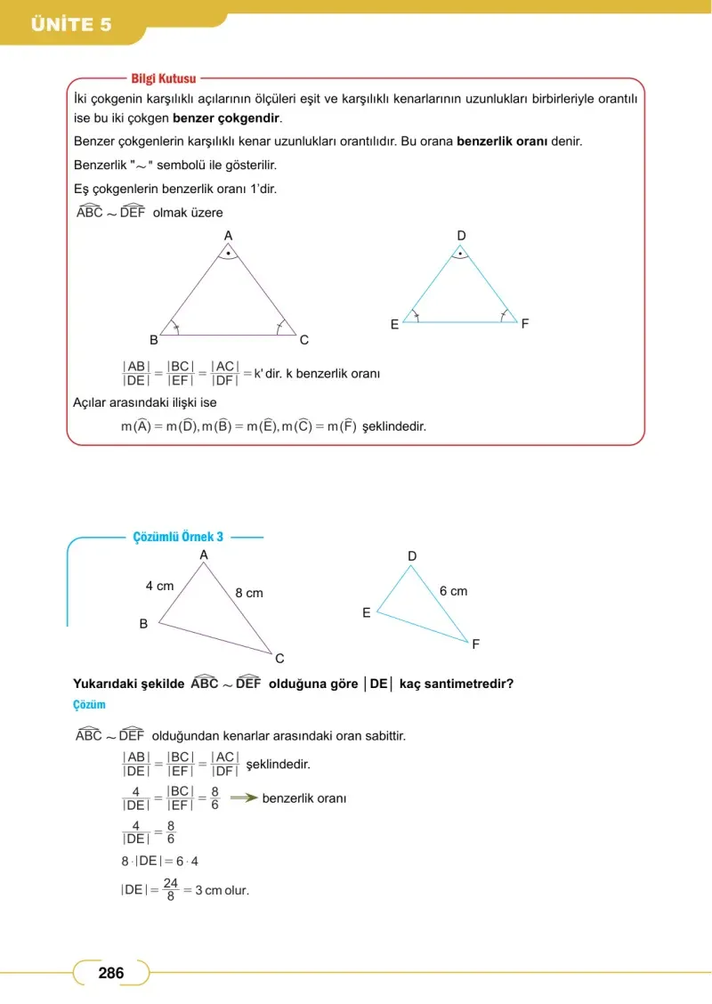 8. Sınıf Matematik Ders Kitabı Cevapları Meb Yayınları Sayfa 286