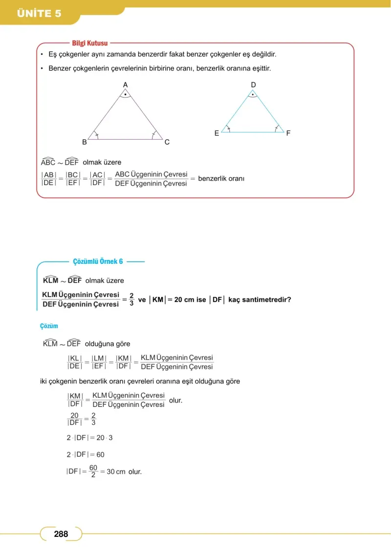 8. Sınıf Matematik Ders Kitabı Cevapları Meb Yayınları Sayfa 288