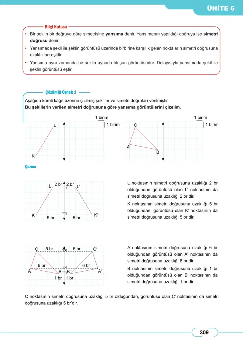 8. Sınıf Matematik Ders Kitabı Cevapları Meb Yayınları Sayfa 309
