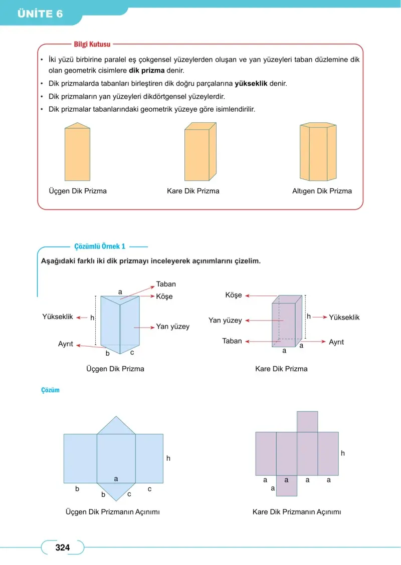 8. Sınıf Matematik Ders Kitabı Cevapları Meb Yayınları Sayfa 324