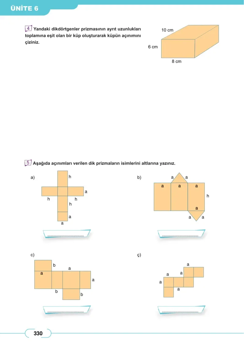 8. Sınıf Matematik Ders Kitabı Cevapları Meb Yayınları Sayfa 330