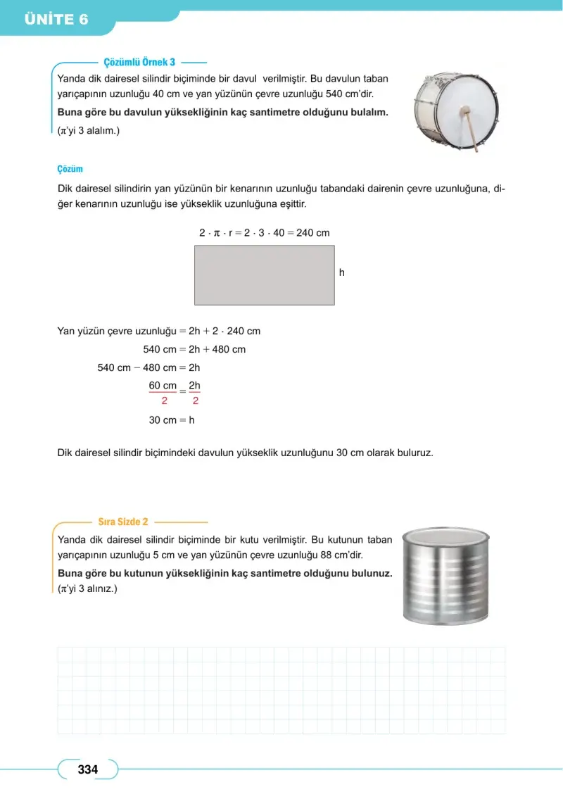 8. Sınıf Matematik Ders Kitabı Cevapları Meb Yayınları Sayfa 334