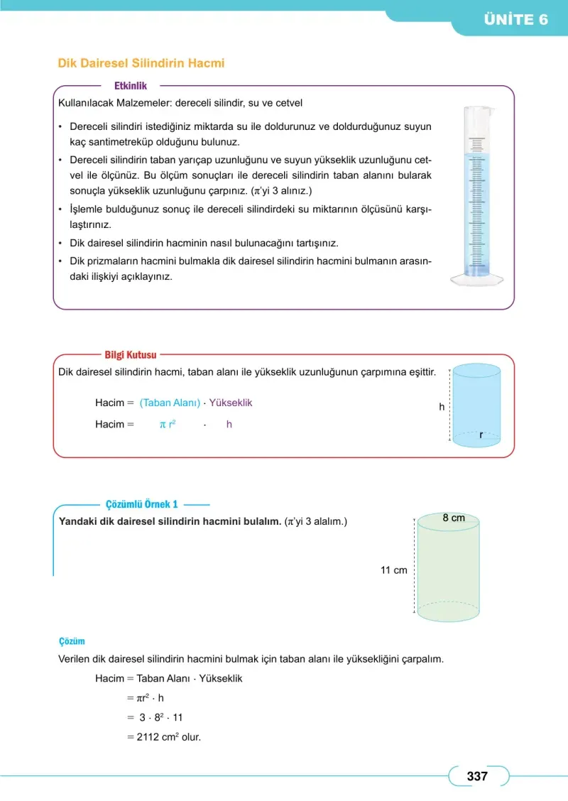 8. Sınıf Matematik Ders Kitabı Cevapları Meb Yayınları Sayfa 337