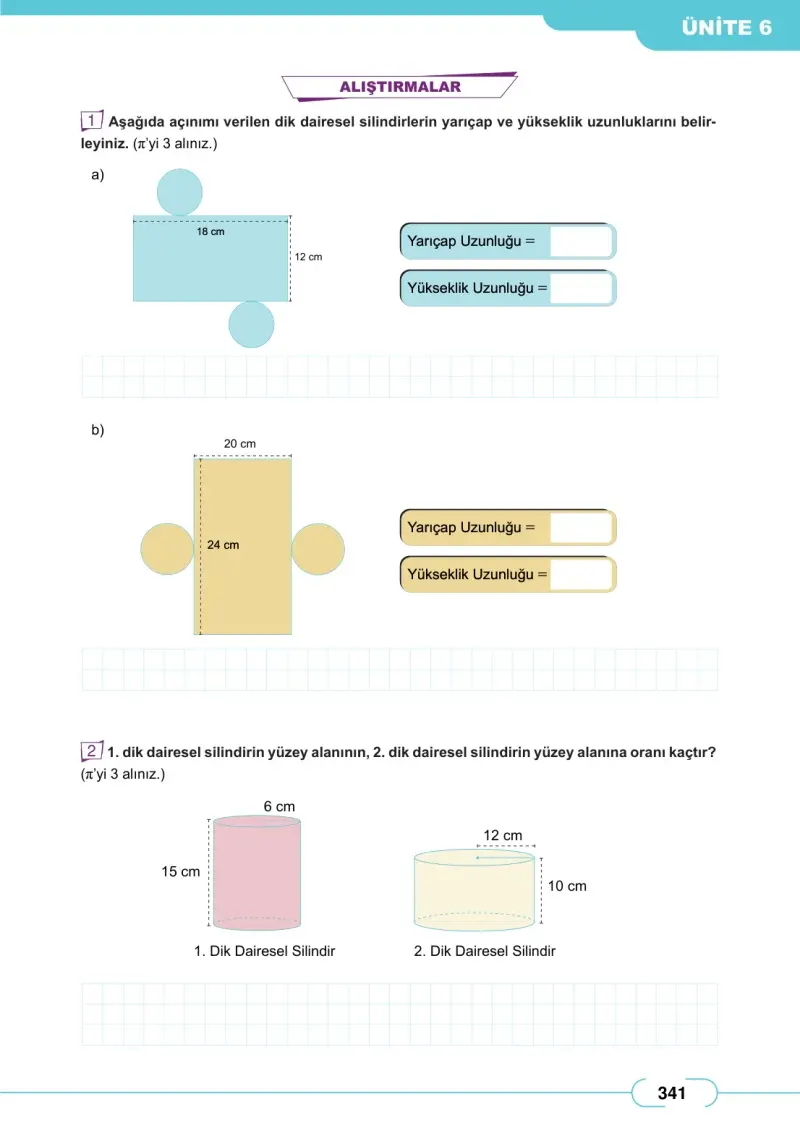 8. Sınıf Matematik Ders Kitabı Cevapları Meb Yayınları Sayfa 341