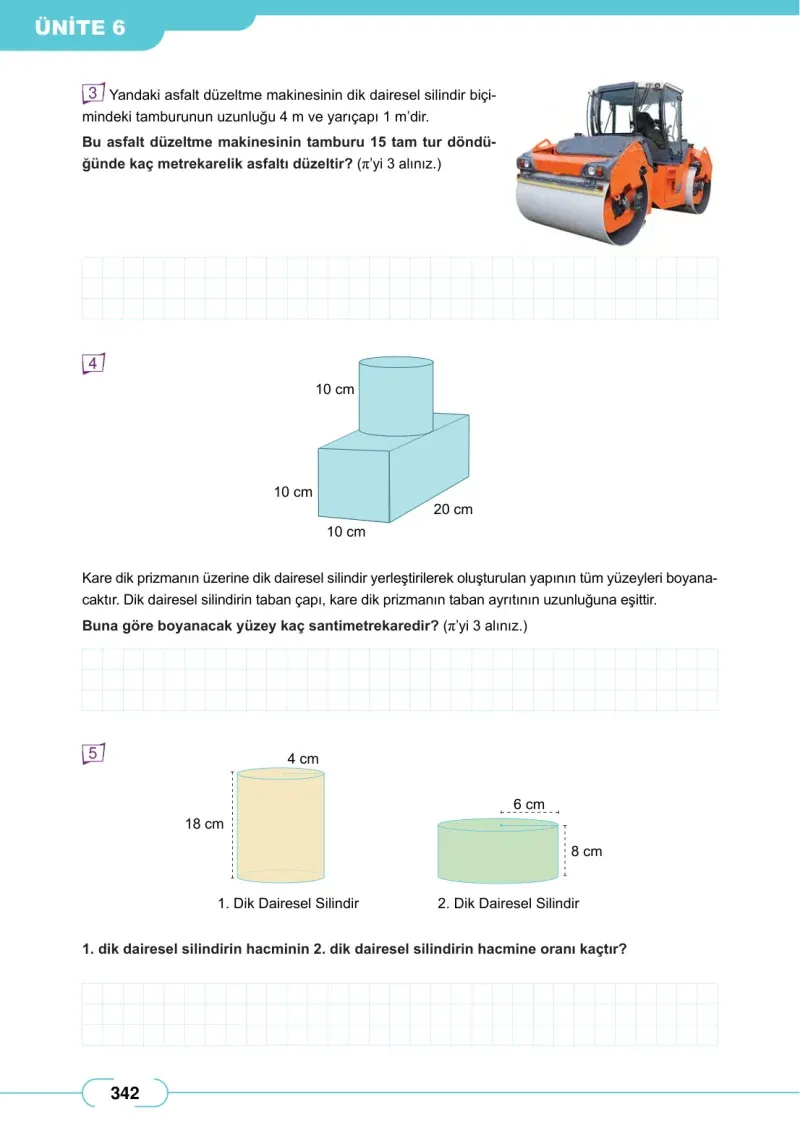 8. Sınıf Matematik Ders Kitabı Cevapları Meb Yayınları Sayfa 342