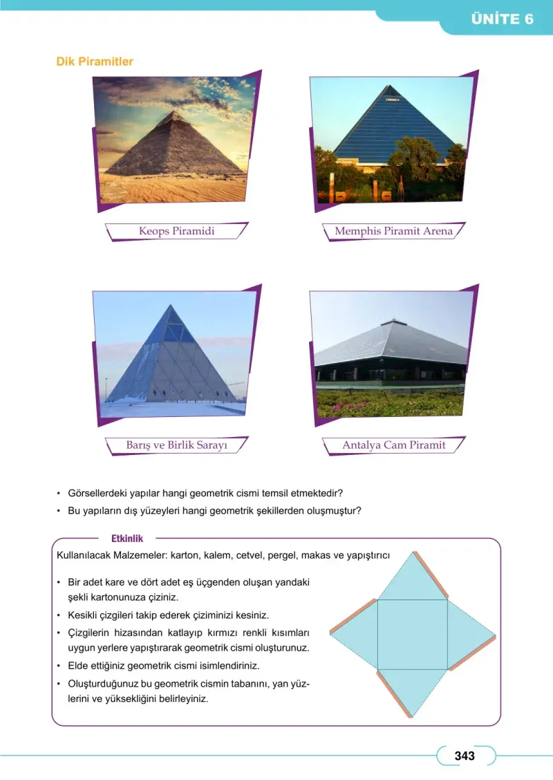 8. Sınıf Matematik Ders Kitabı Cevapları Meb Yayınları Sayfa 343