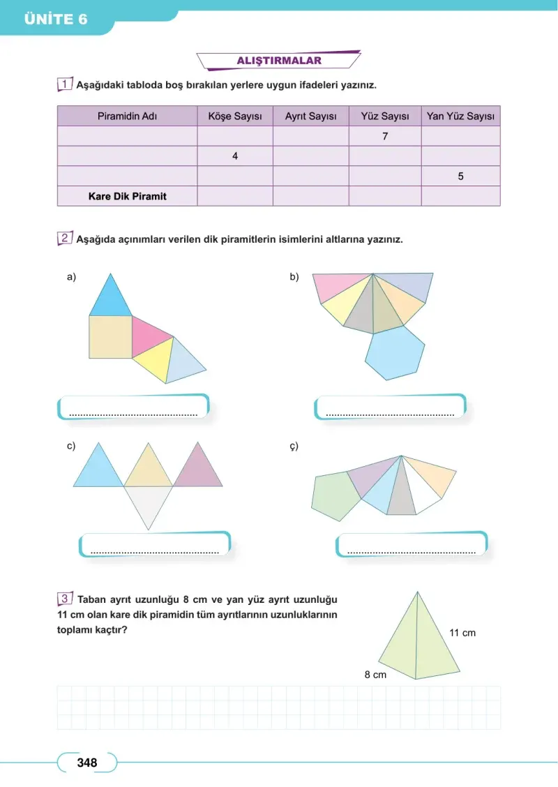 8. Sınıf Matematik Ders Kitabı Cevapları Meb Yayınları Sayfa 348