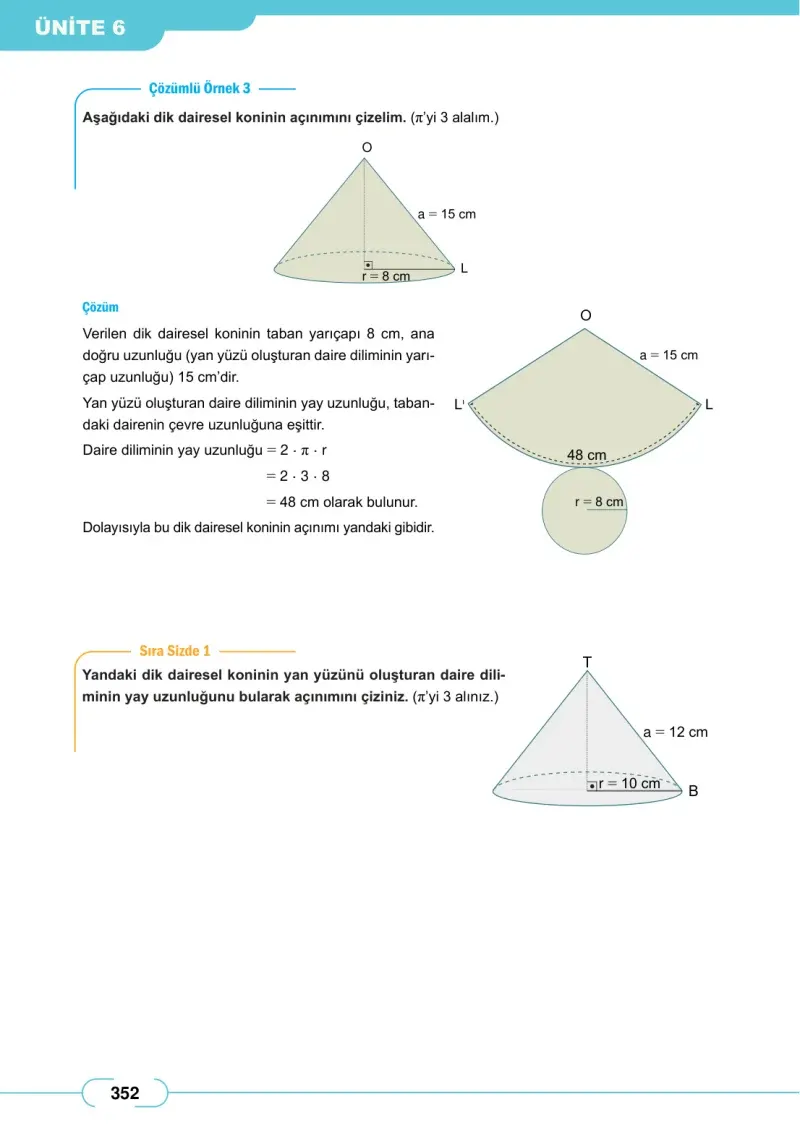 8. Sınıf Matematik Ders Kitabı Cevapları Meb Yayınları Sayfa 352