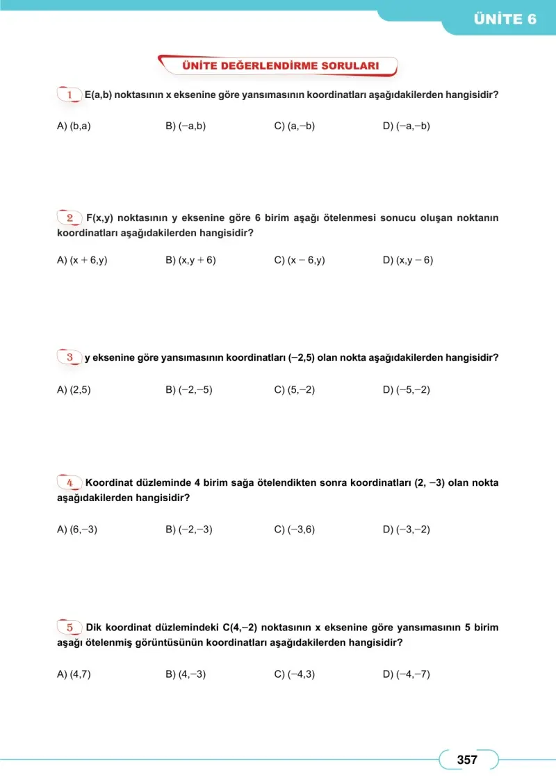 8. Sınıf Matematik Ders Kitabı Cevapları Meb Yayınları Sayfa 357
