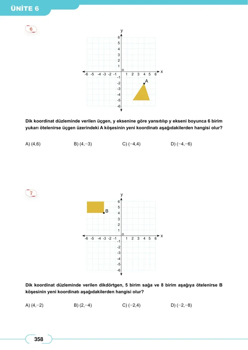 8. Sınıf Matematik Ders Kitabı Cevapları Meb Yayınları Sayfa 358