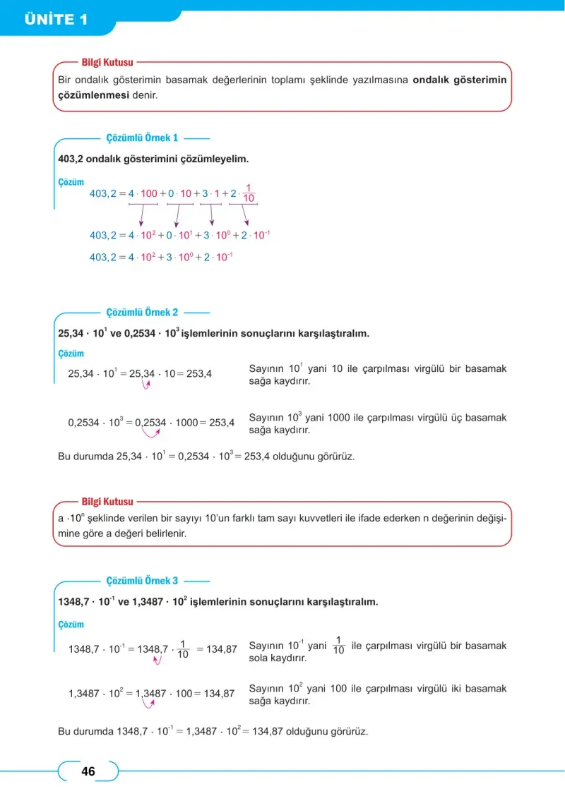 8. Sınıf Matematik Ders Kitabı Cevapları Meb Yayınları Sayfa 46