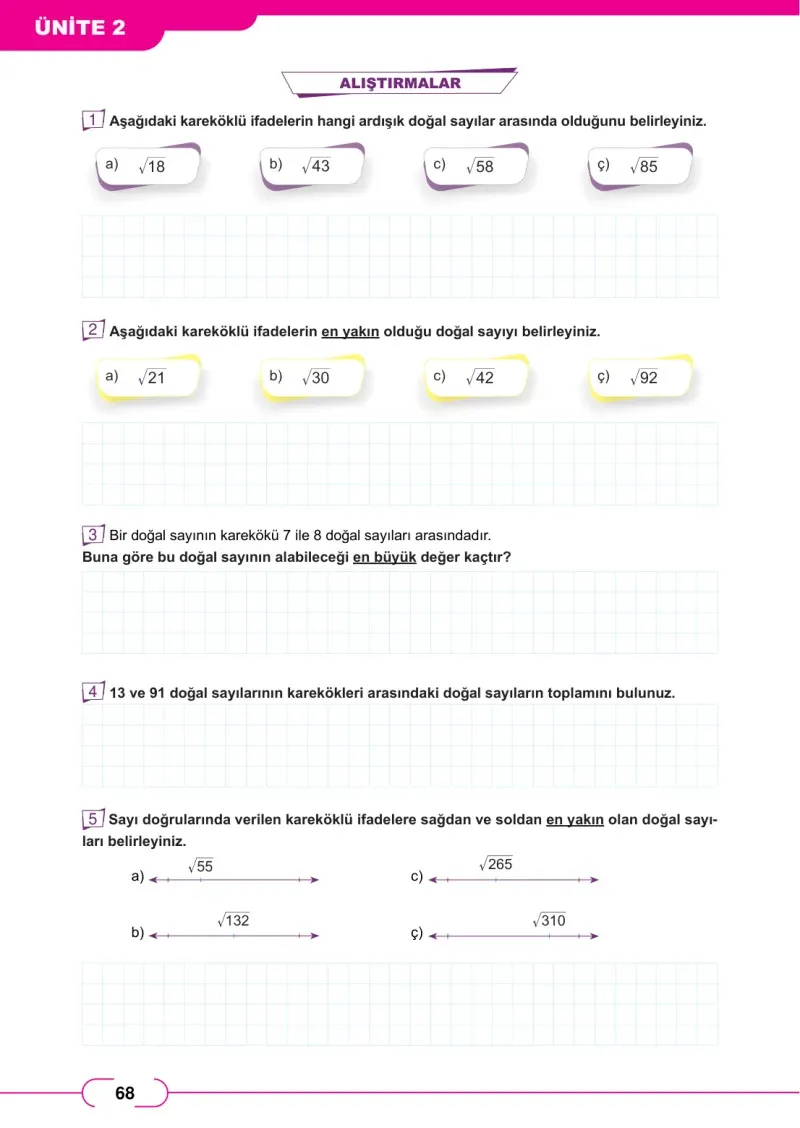 8. Sınıf Matematik Ders Kitabı Cevapları Meb Yayınları Sayfa 68