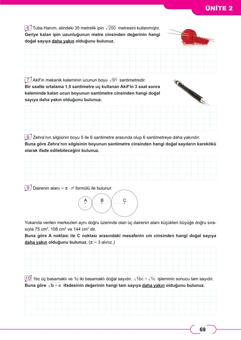 8. Sınıf Matematik Ders Kitabı Cevapları Meb Yayınları Sayfa 69