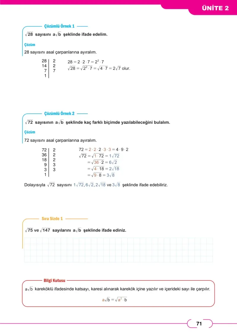 8. Sınıf Matematik Ders Kitabı Cevapları Meb Yayınları Sayfa 71