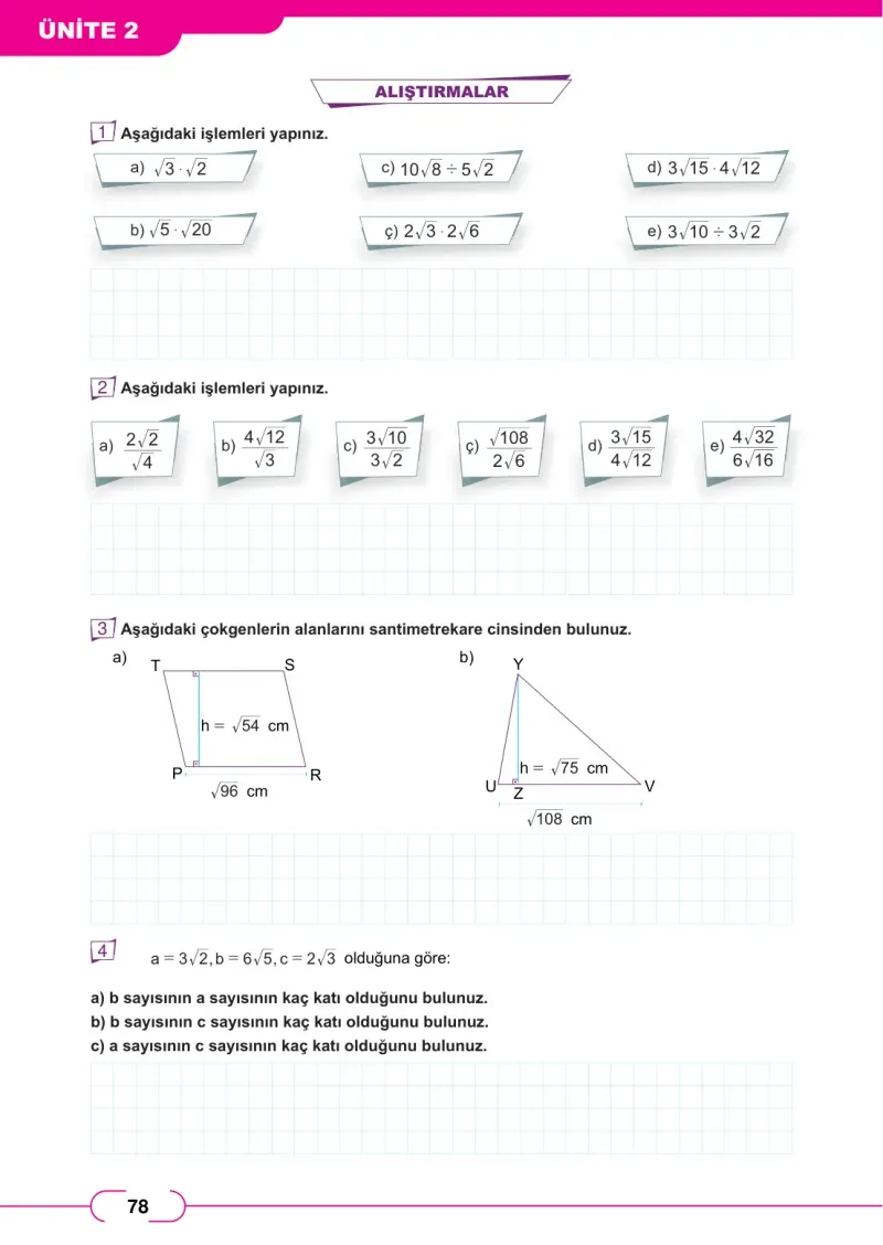 8. Sınıf Matematik Ders Kitabı Cevapları Meb Yayınları Sayfa 78