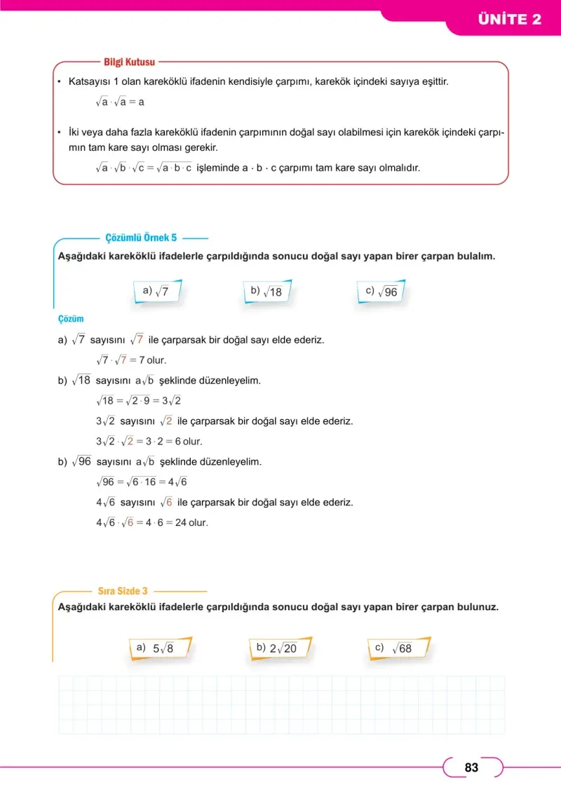 8. Sınıf Matematik Ders Kitabı Cevapları Meb Yayınları Sayfa 83