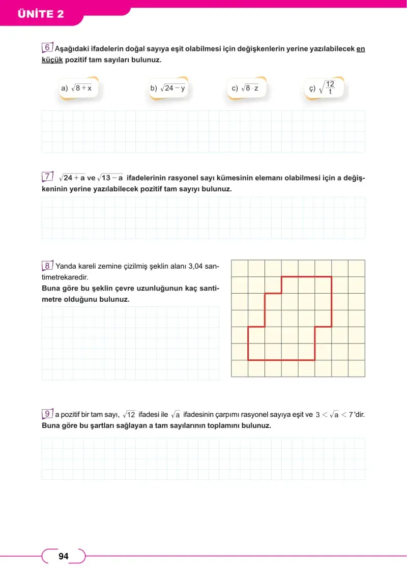 8. Sınıf Matematik Ders Kitabı Cevapları Meb Yayınları Sayfa 94