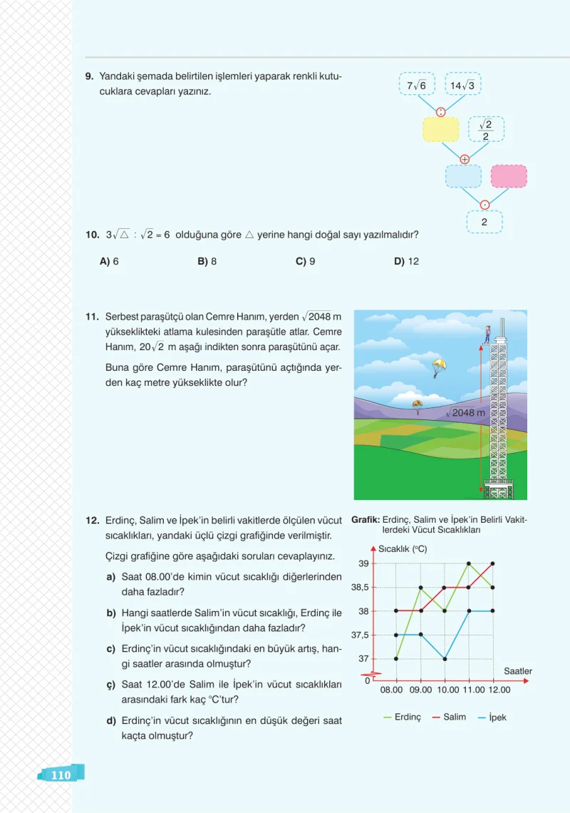 8. Sınıf Matematik Ders Kitabı Cevapları Sonuç Yayınları Sayfa 110