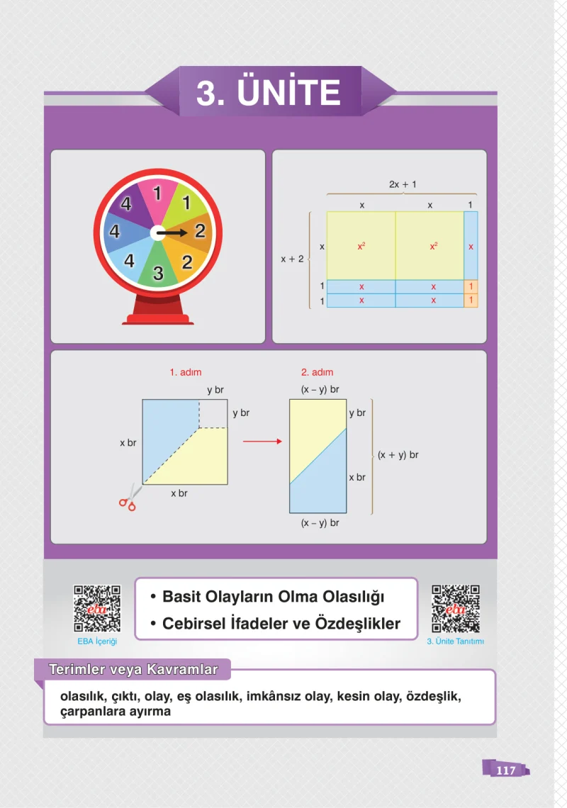 8. Sınıf Matematik Ders Kitabı Cevapları Sonuç Yayınları Sayfa 117