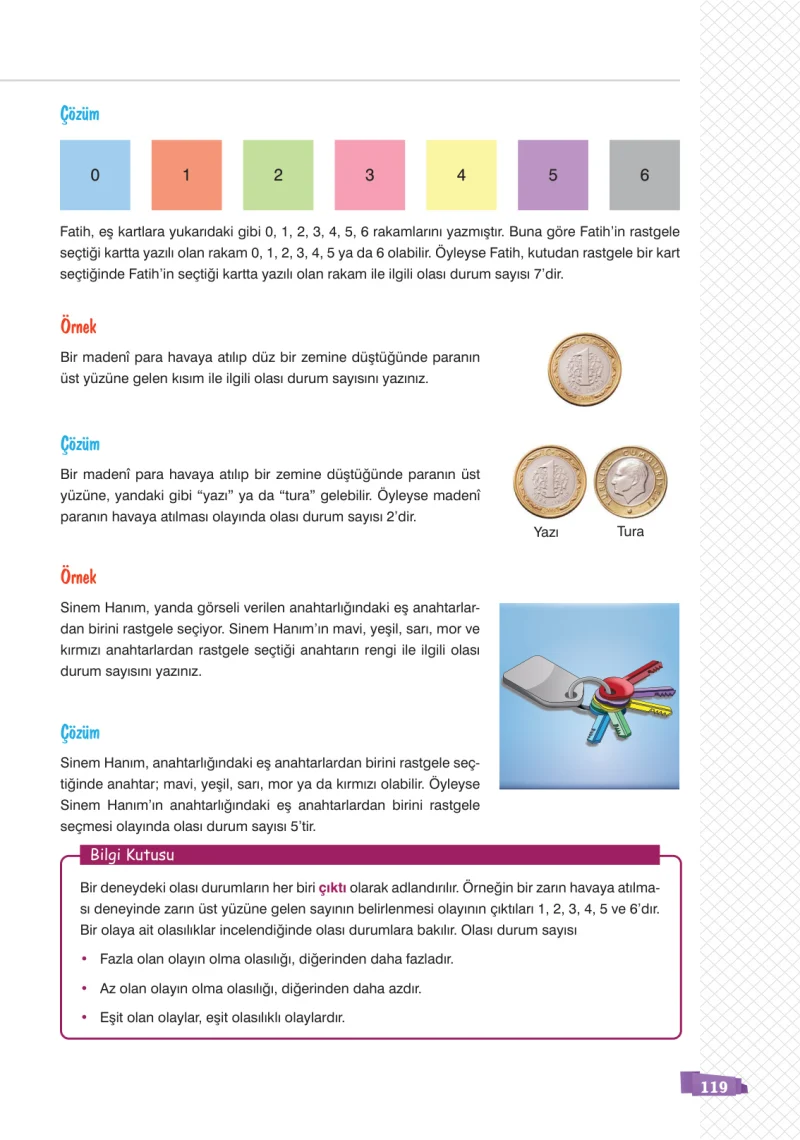 8. Sınıf Matematik Ders Kitabı Cevapları Sonuç Yayınları Sayfa 119