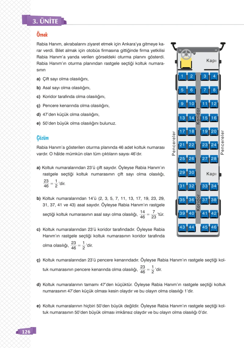 8. Sınıf Matematik Ders Kitabı Cevapları Sonuç Yayınları Sayfa 126