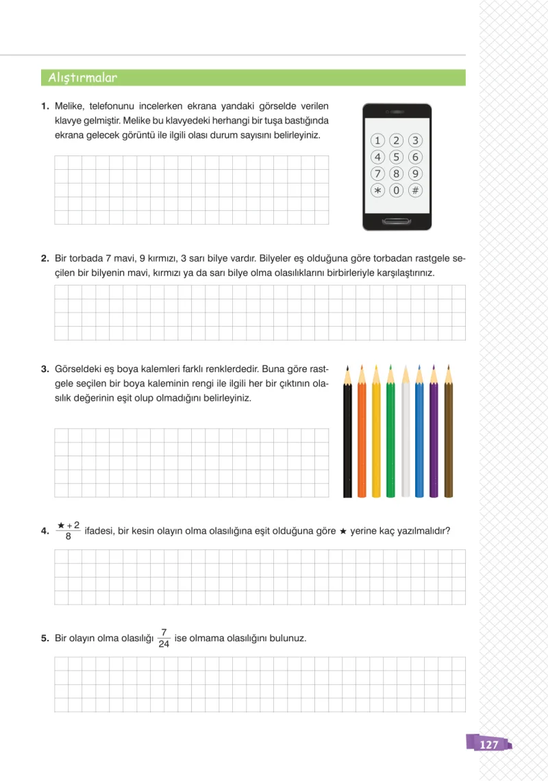 8. Sınıf Matematik Ders Kitabı Cevapları Sonuç Yayınları Sayfa 127
