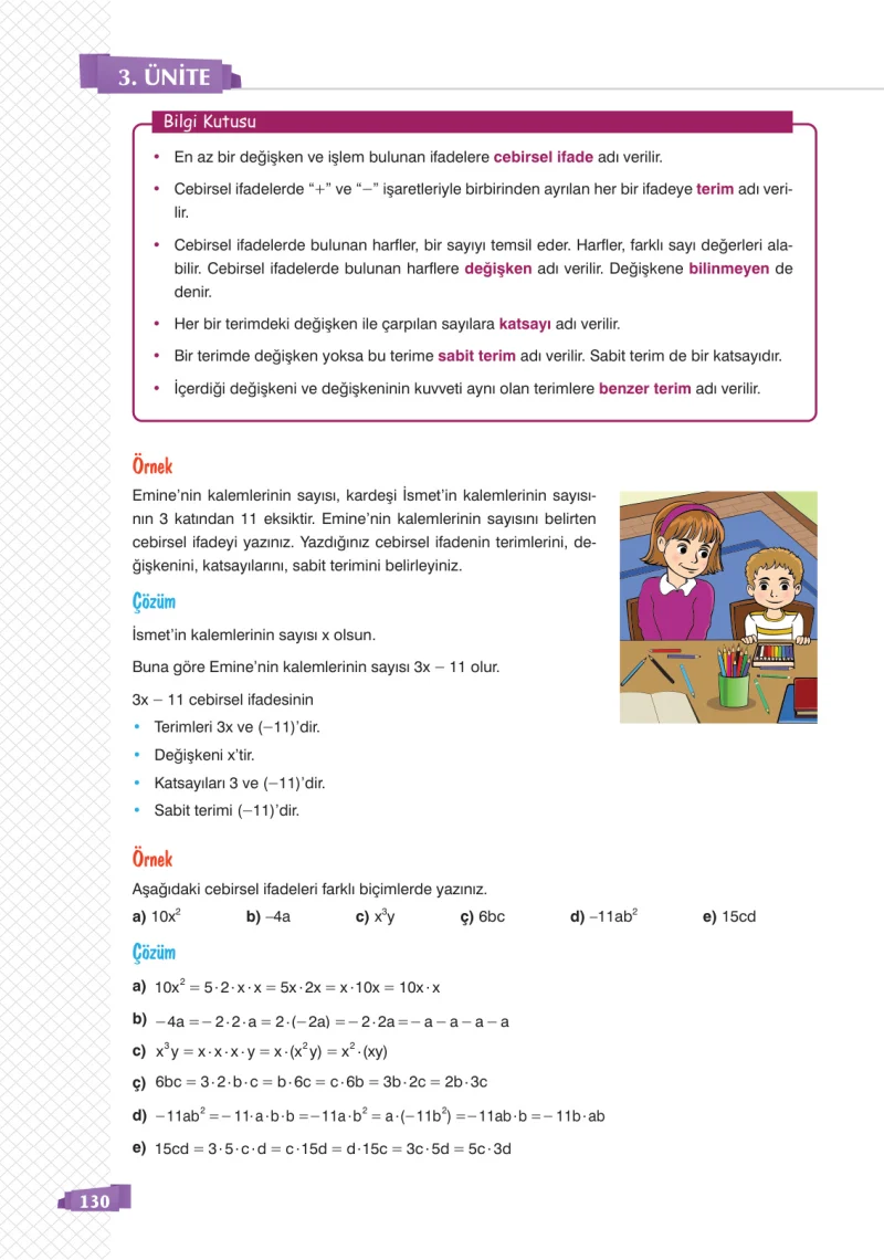 8. Sınıf Matematik Ders Kitabı Cevapları Sonuç Yayınları Sayfa 130
