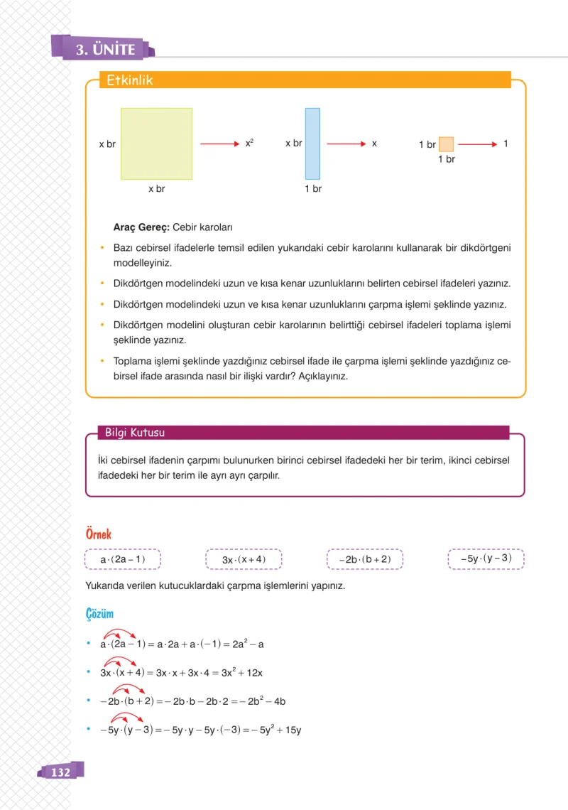8. Sınıf Matematik Ders Kitabı Cevapları Sonuç Yayınları Sayfa 132