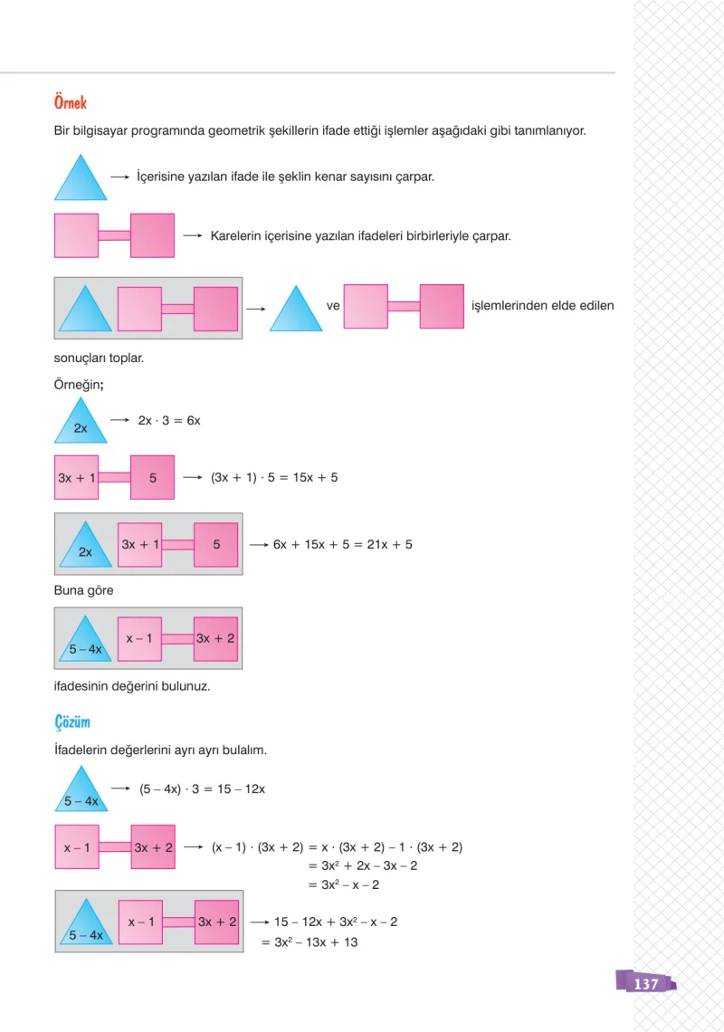 8. Sınıf Matematik Ders Kitabı Cevapları Sonuç Yayınları Sayfa 137