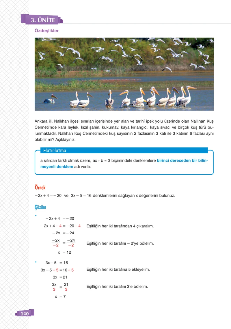 8. Sınıf Matematik Ders Kitabı Cevapları Sonuç Yayınları Sayfa 140